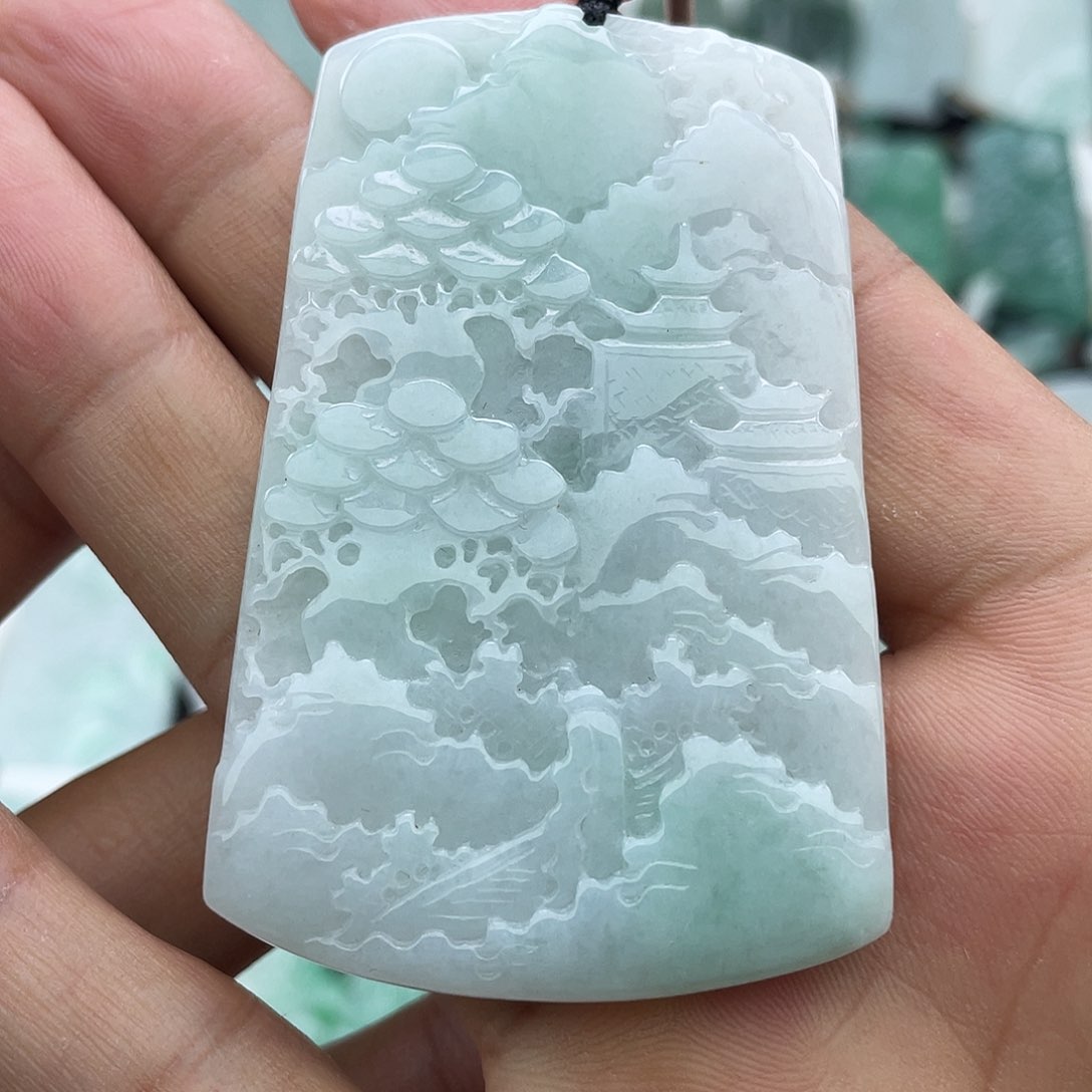 颈饰未镶嵌翡翠翡翠