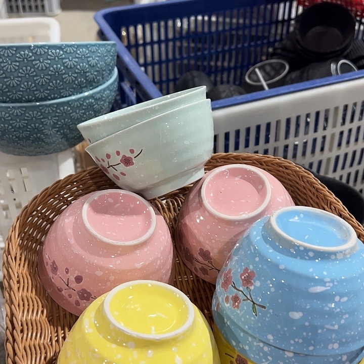 陶八个碗，111111111.4.5英寸送八个勺子