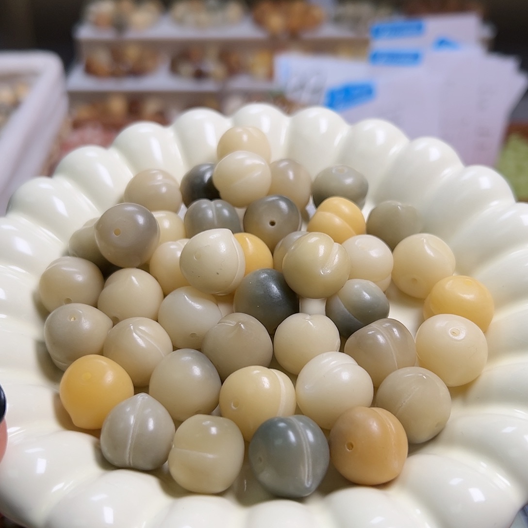 菩提根/象牙果吊坠五颗桃子卡15