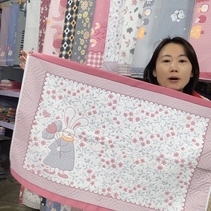 棉特价粉色花园兔
