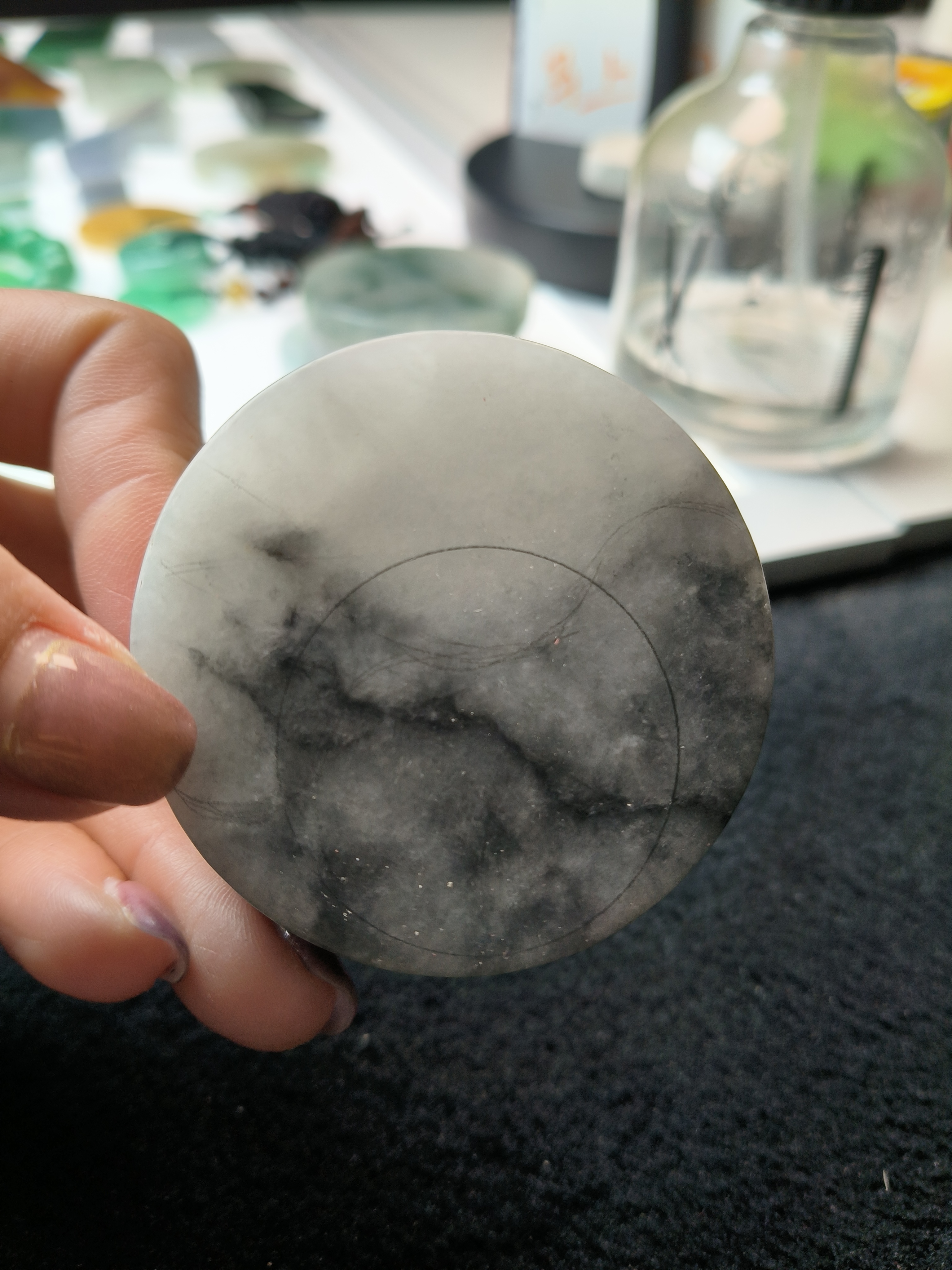 天然缅甸翡翠A货私人定制纯手工设计雕刻