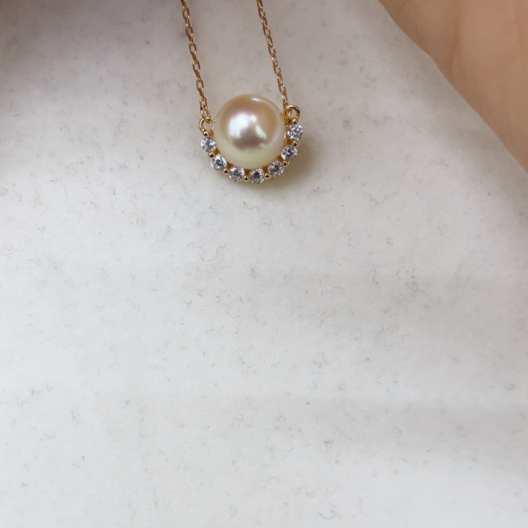 颈饰海水珍珠银S925镶嵌