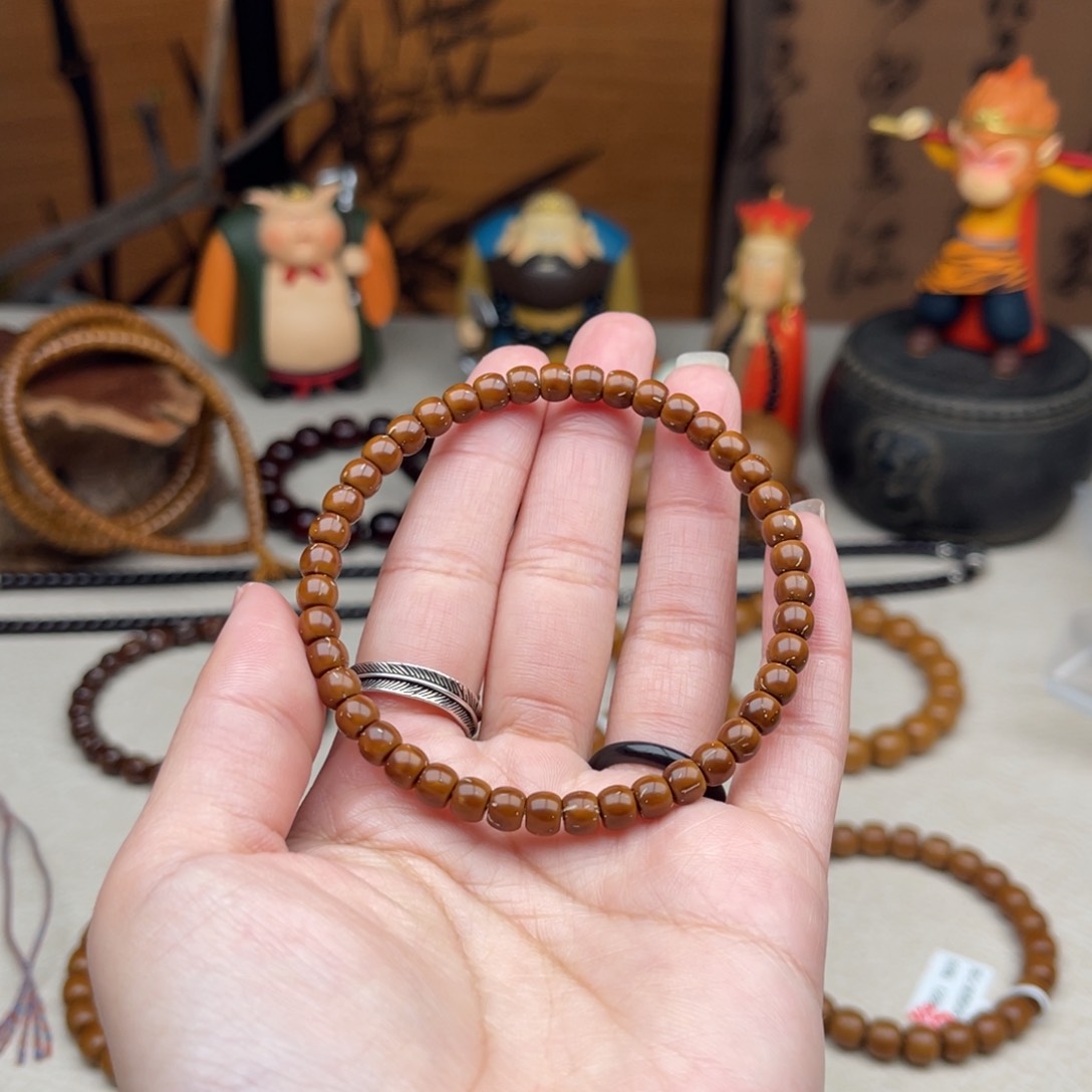 紫金鼠手串5➕纯肉弧切