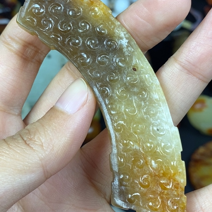 未镶嵌和田玉挂件老*