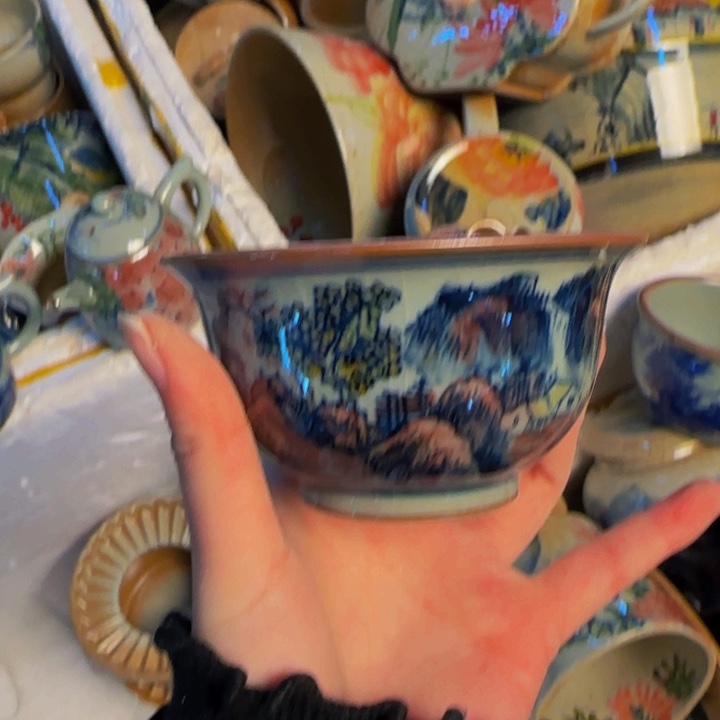 瓷片景德镇陶瓷手工手绘