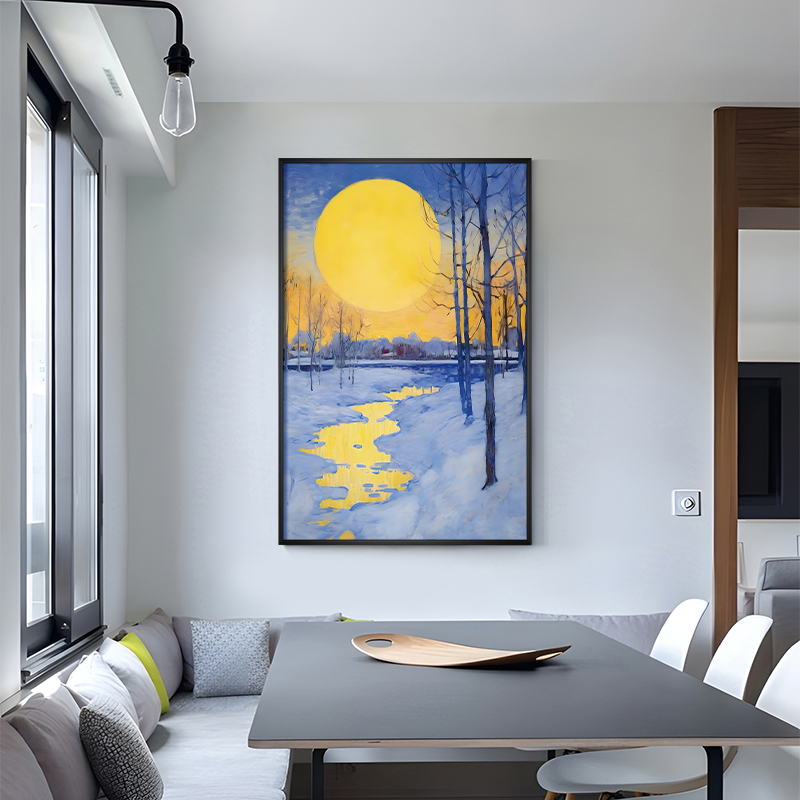 欧式手工肌理油画客厅盈浩装饰画餐厅复古田园风景过道卧室挂画