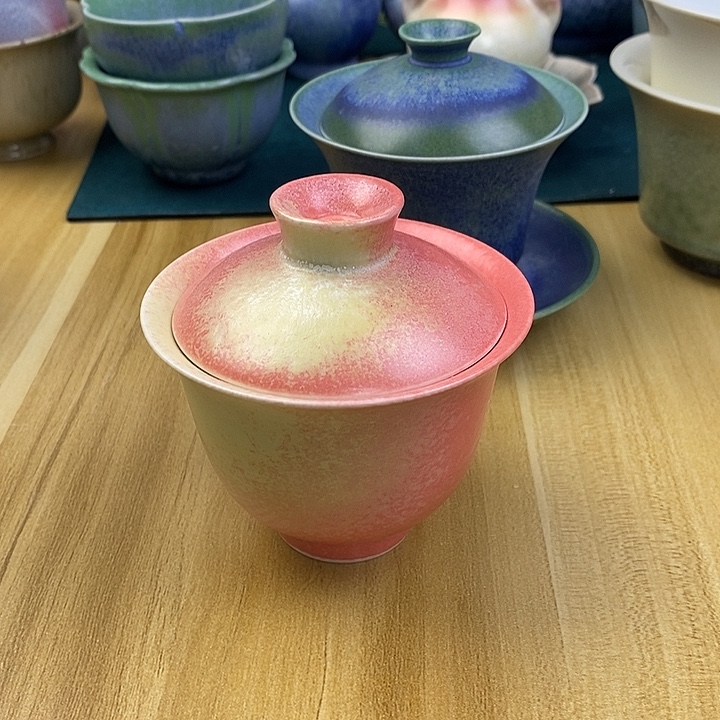 景德镇高温陶瓷二才盖碗