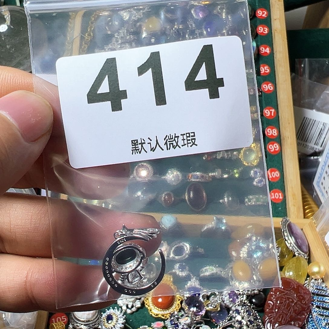 欧泊颈饰银S925镶嵌诶*