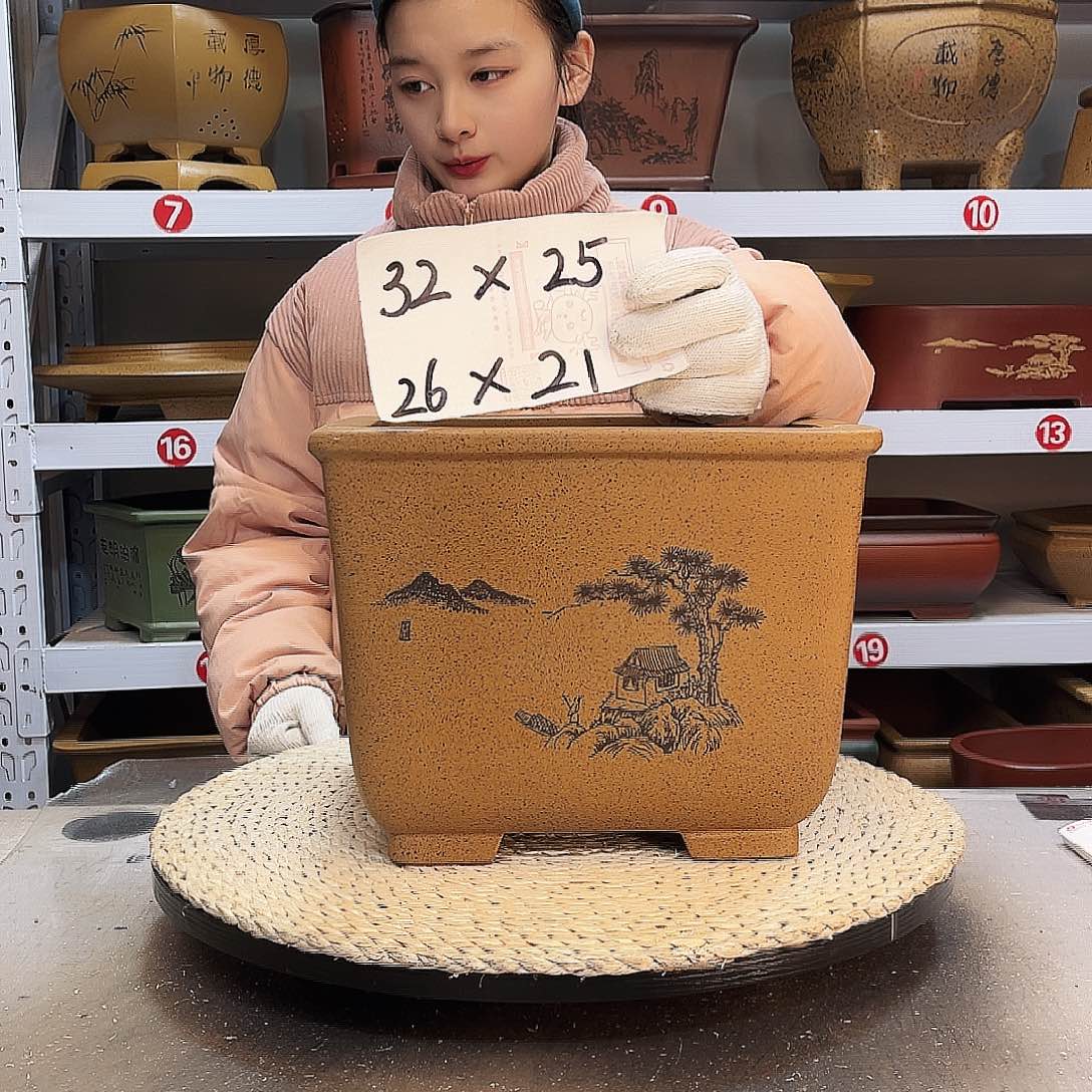 紫砂花盆紫砂花盆