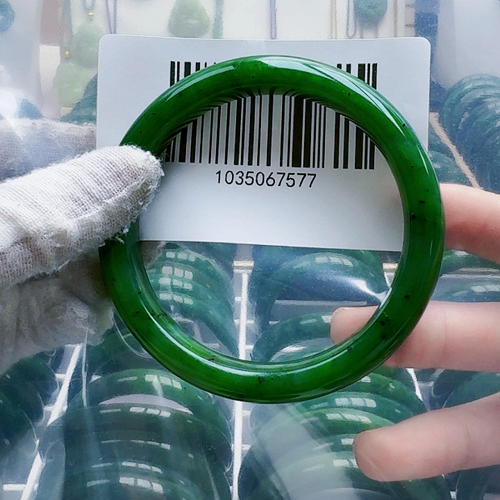 和田玉（碧玉）手镯未镶嵌61