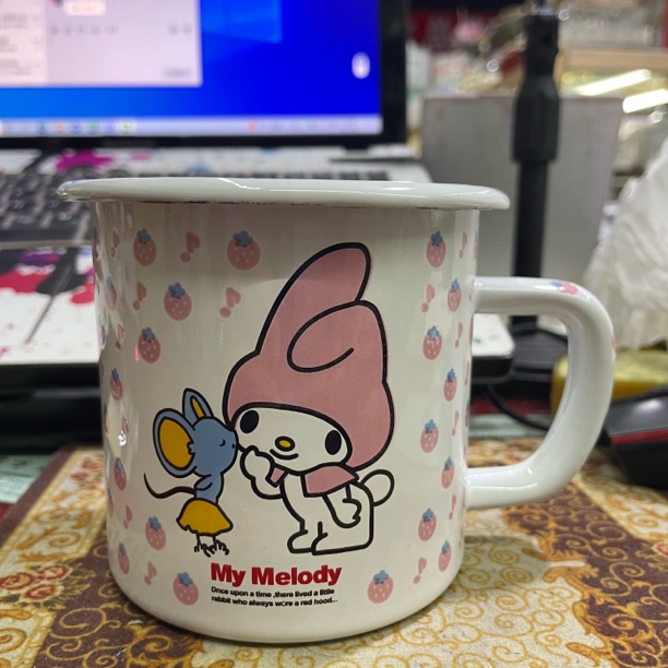 搪瓷口杯美乐蒂logo咖啡杯喝水杯500ml