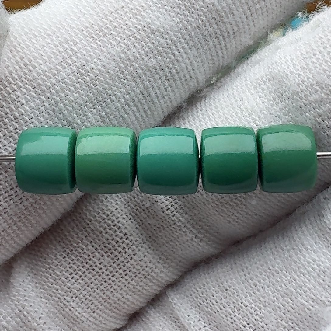 绿松石未镶嵌直切五连