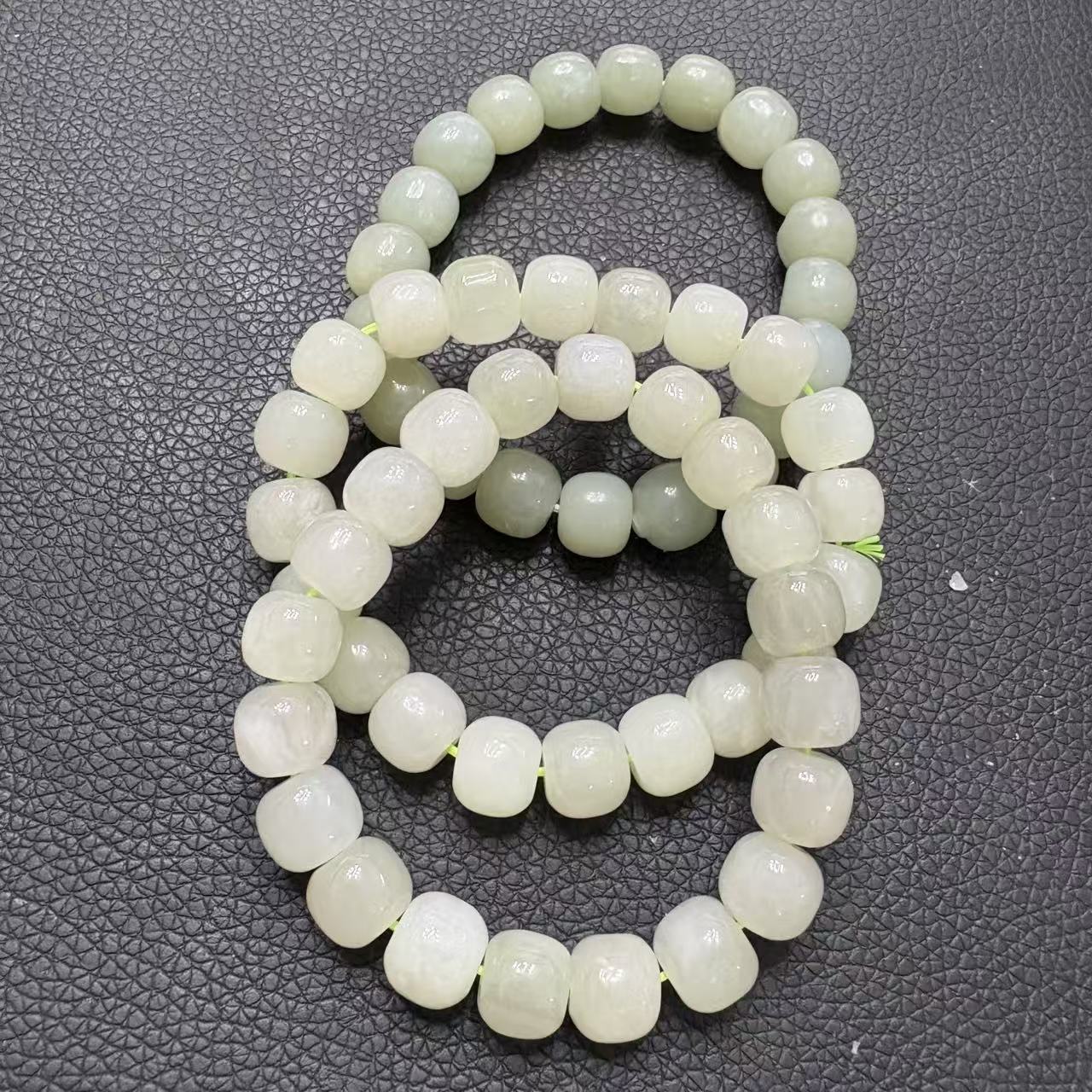 天然和田玉晴水老型珠手串-9mm左右-多样性发其一h939