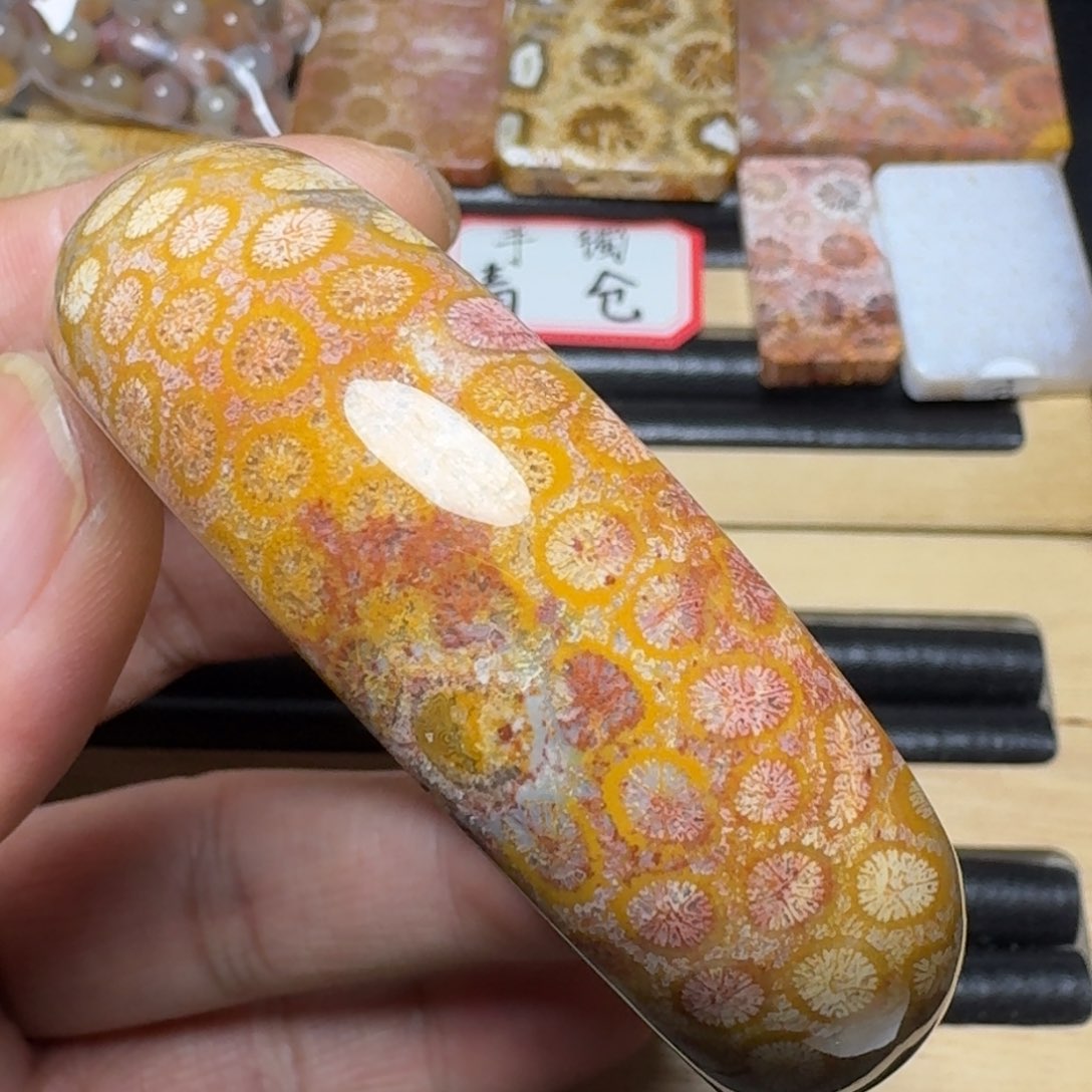 硅化玉纯天然色有机玉石未镶嵌55.5圈口