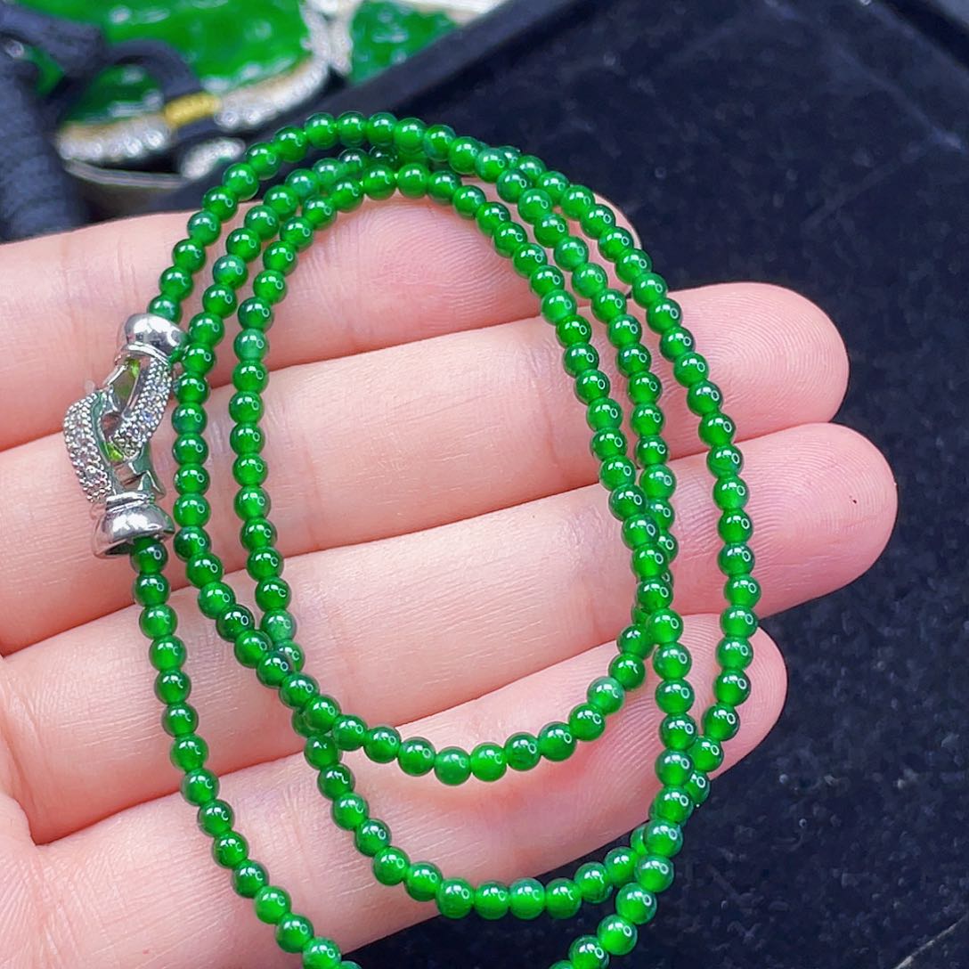 翡翠未镶嵌颈饰860