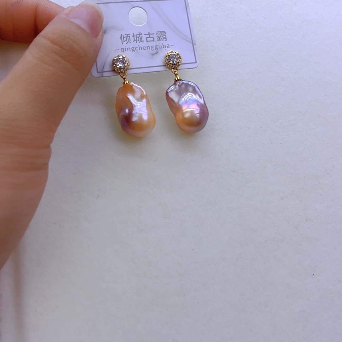 银S925镶嵌淡水珍珠项链定制68