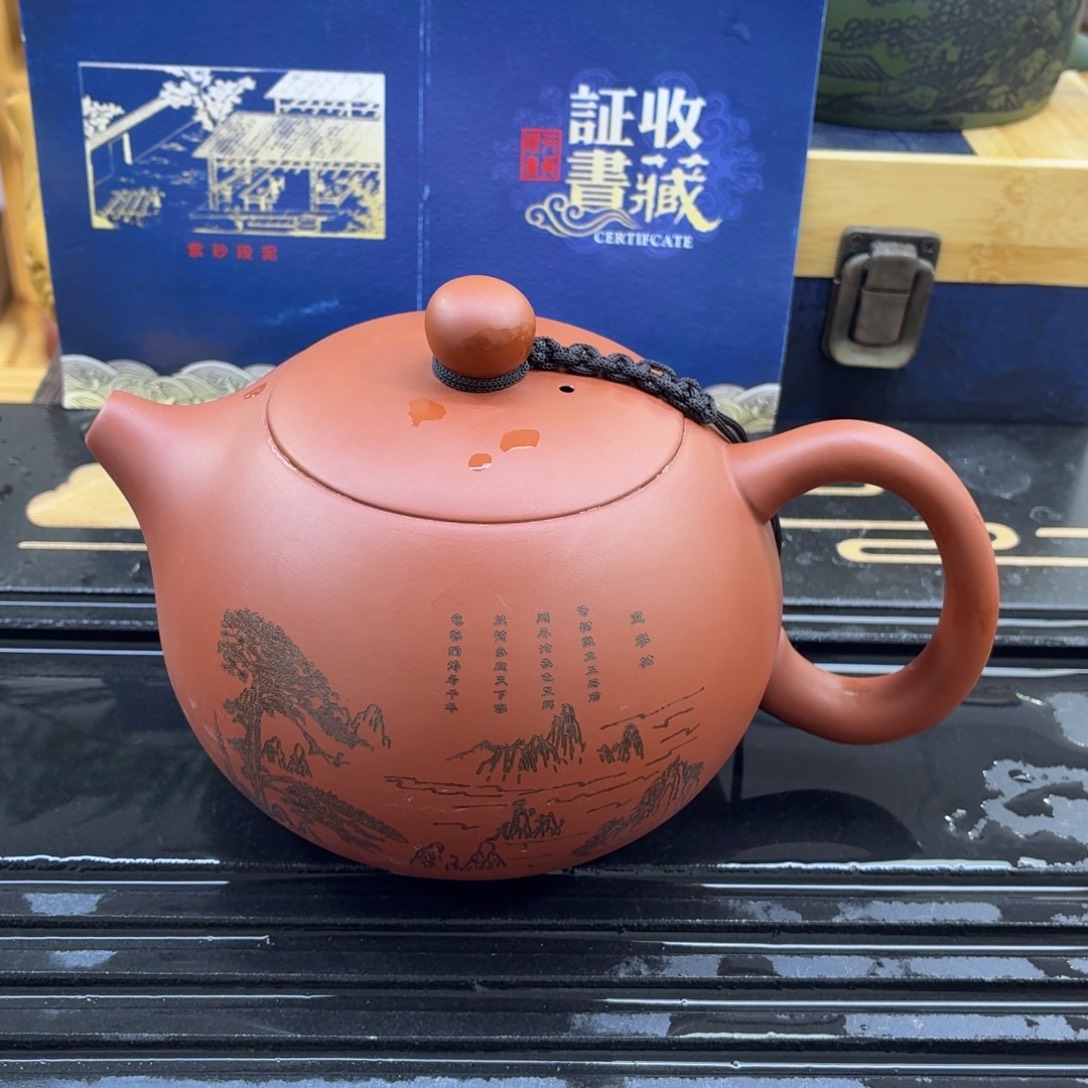 发发发迎客松单壶