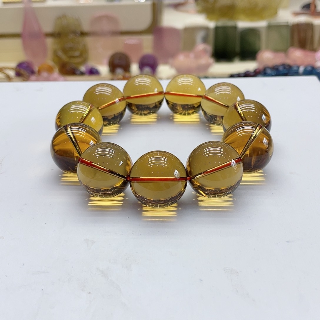 黄晶手链未镶嵌神**旺黄水晶