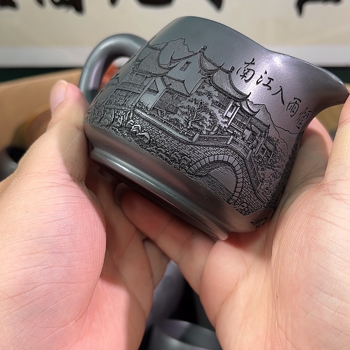 茶杯紫砂全手工紫砂主人杯