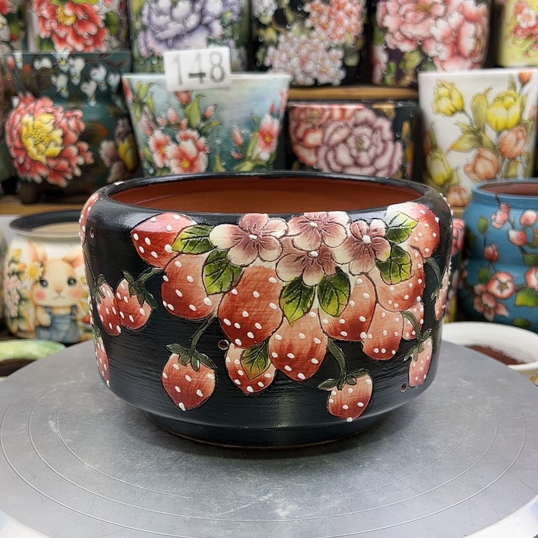景德镇陶瓷花盆景德镇陶瓷花盆