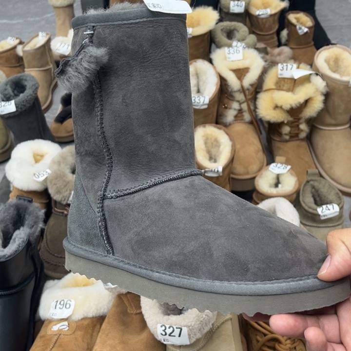 灰色薄底中帮平口37