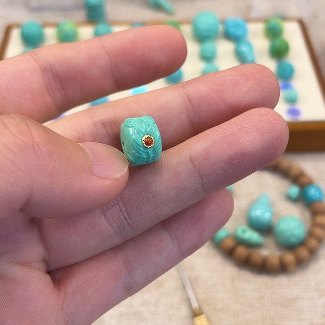 原生态湖北松配饰，直径11