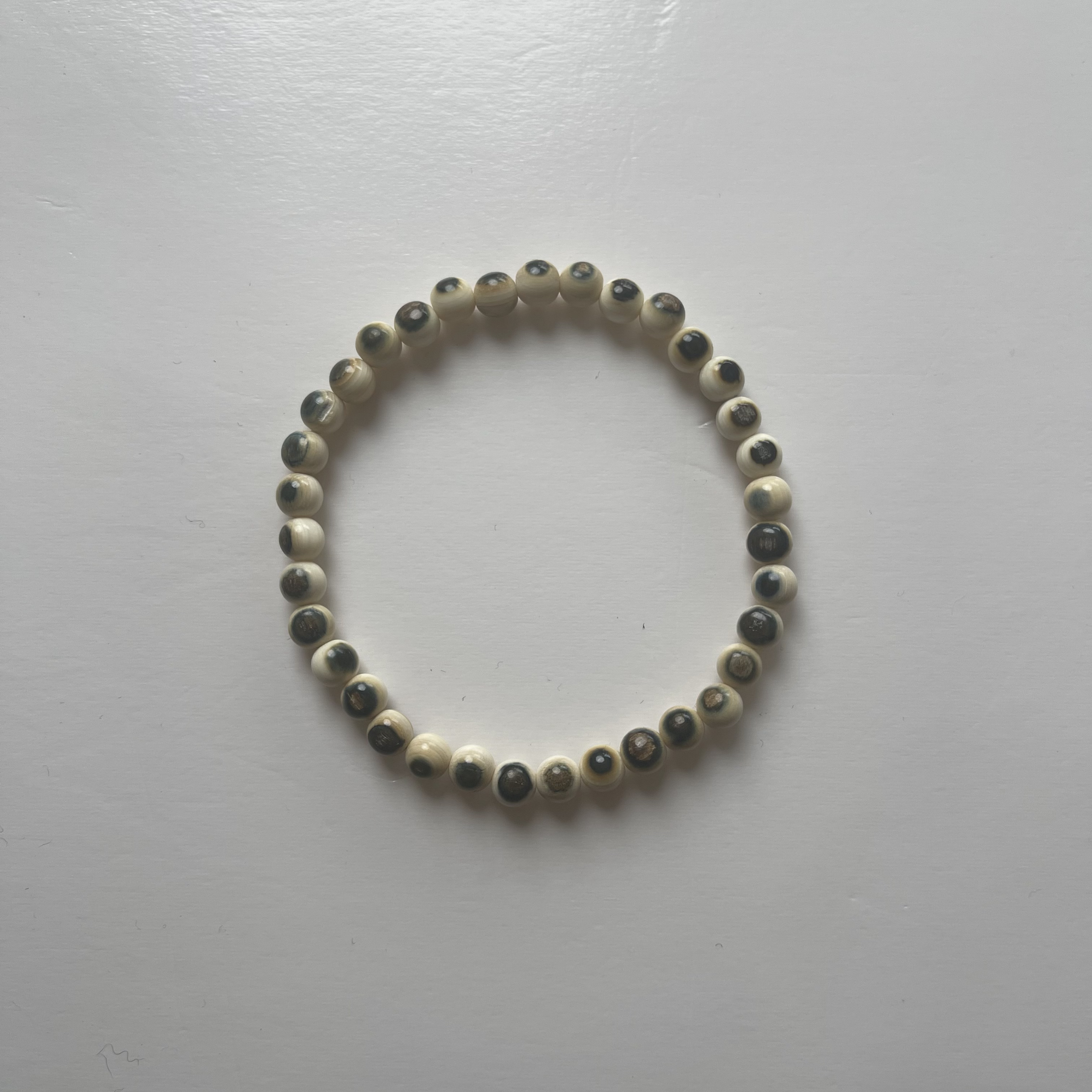 B0122猛犸蓝眼手串6mm