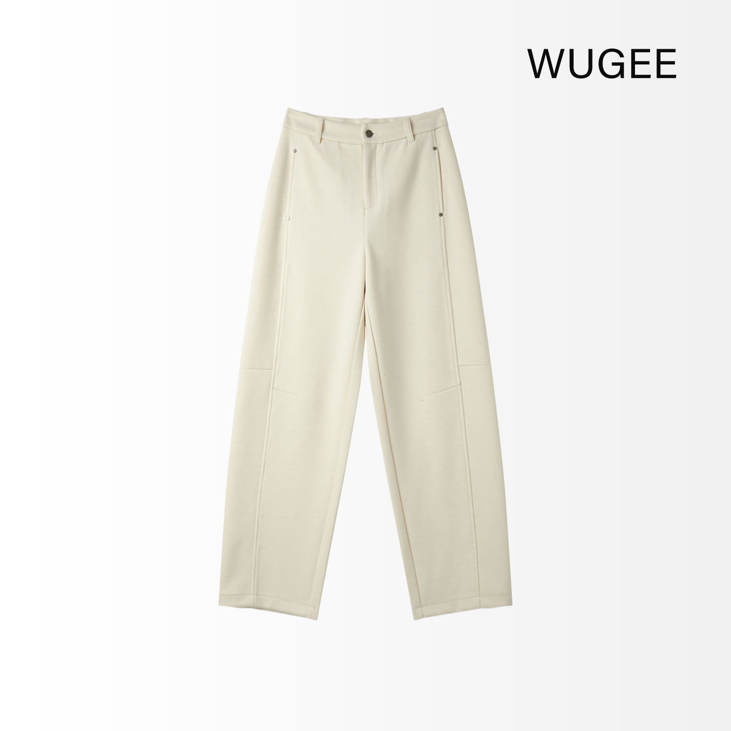 【WUGEE】直筒小弯刀裤桑蚕丝羊毛厚百搭显瘦秋冬百搭休闲裤香蕉裤