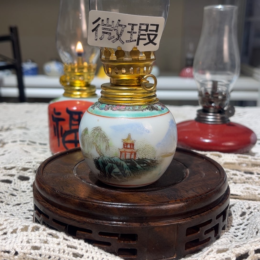 摆件景德镇陶瓷香薰灯