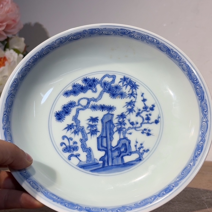 虔***诚陶摆件青花瓷器摆件现代工艺品