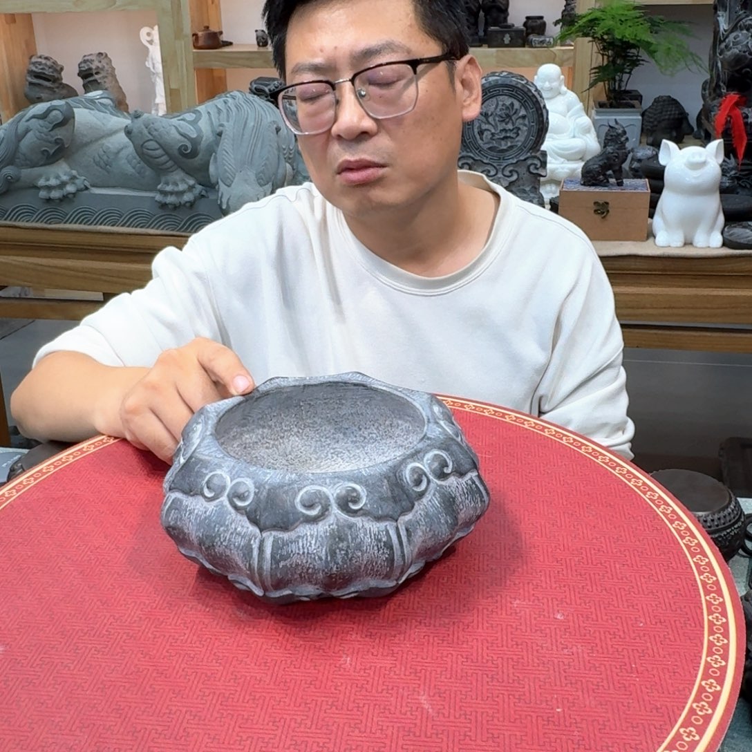 西安石晋錾石雕手工雕刻摆件
