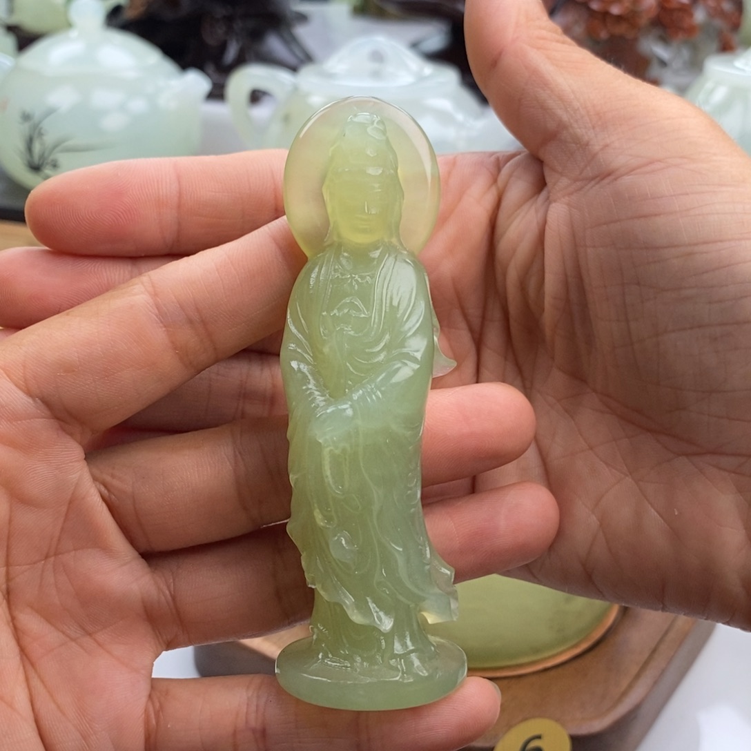 岫玉未镶嵌四大名玉摆件