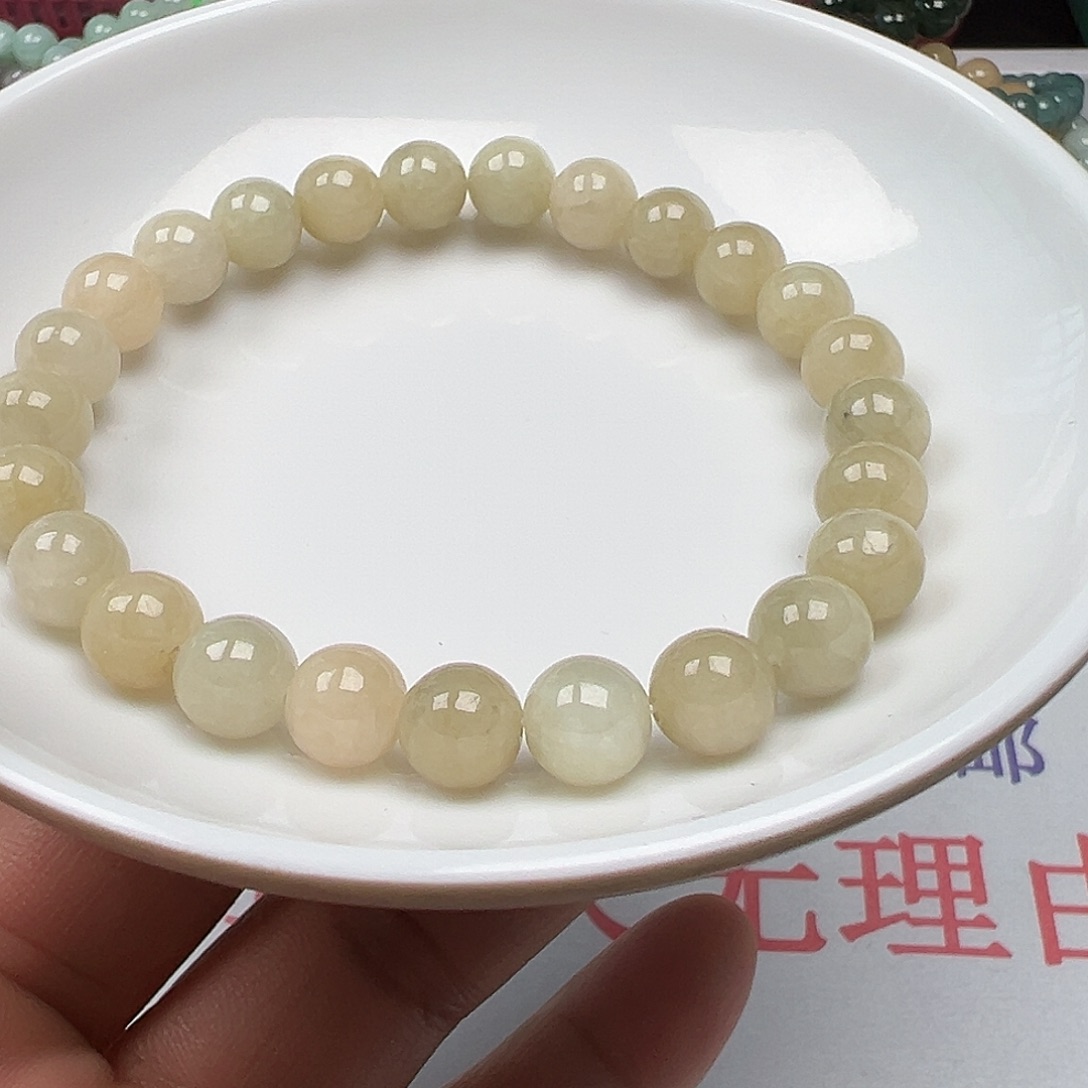 翡翠手链未镶嵌董**薯货主老华