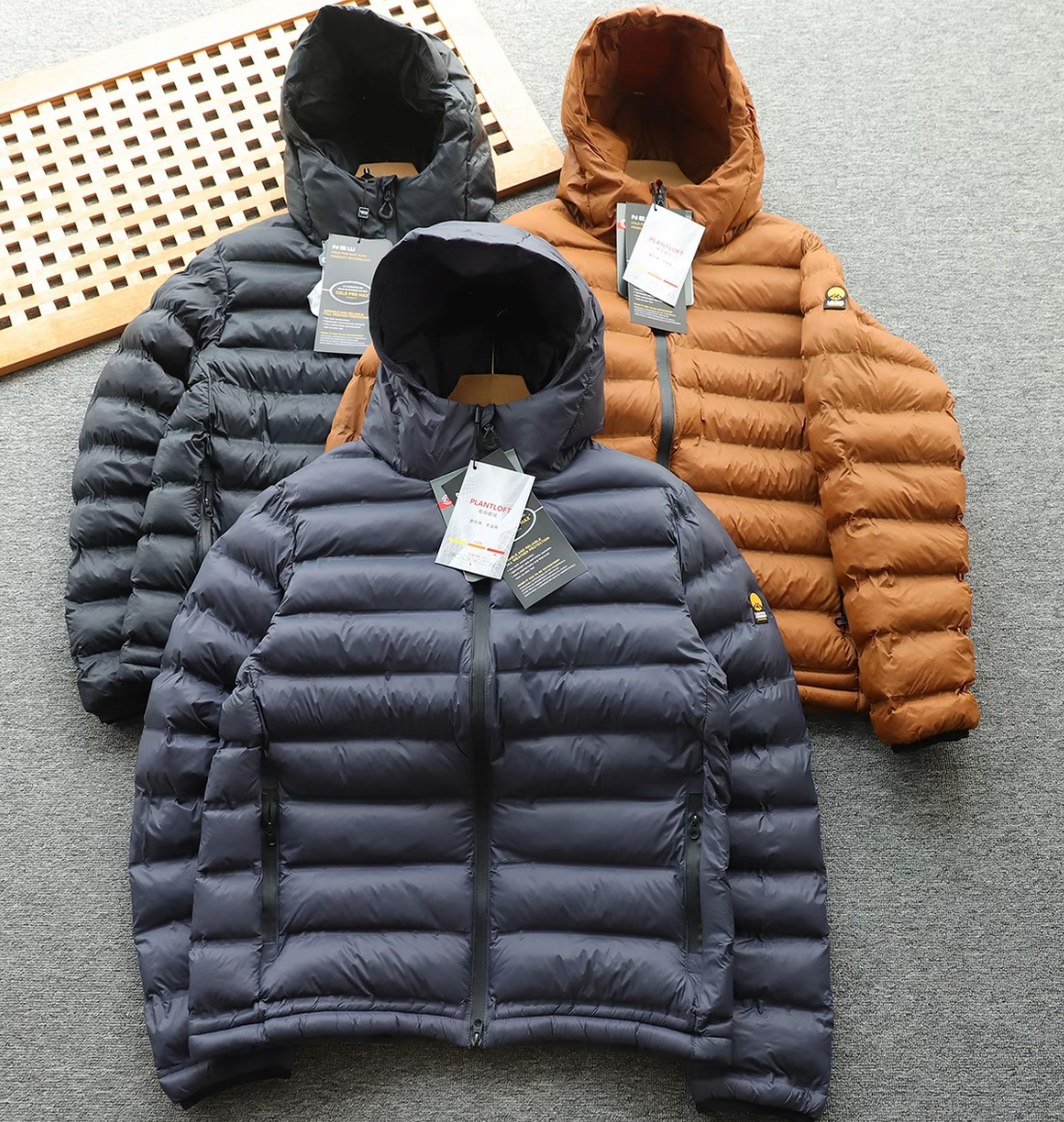 秋冬轻户外情侣款保暖外套全身压胶分仓充棉衣连帽棉服暖绒 3588