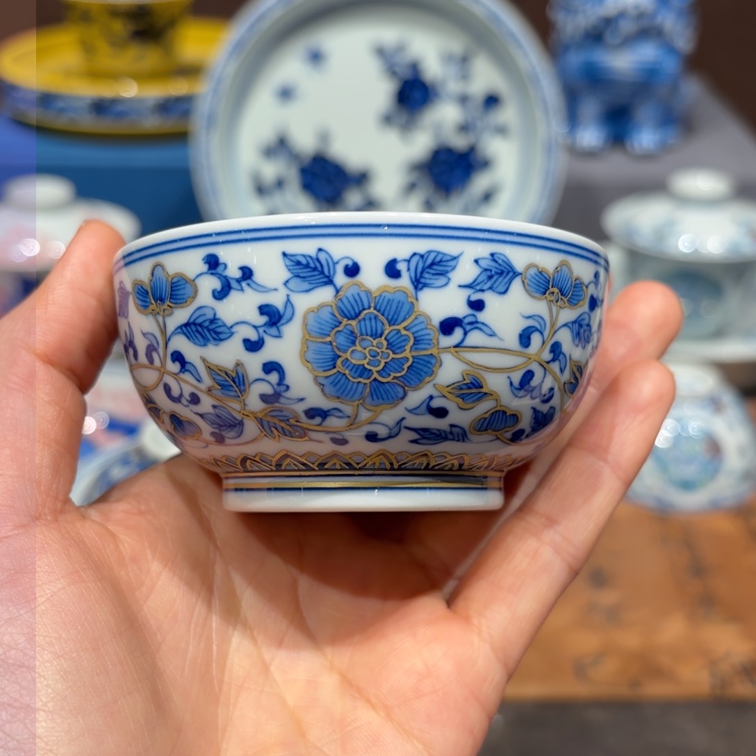 瓷片手工手绘陶瓷茶具