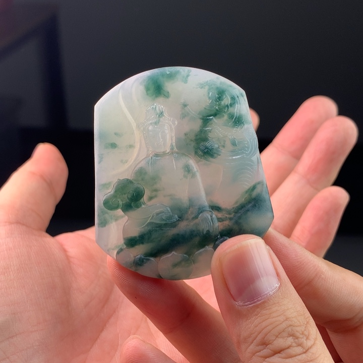 未镶嵌定制翡翠寒**海