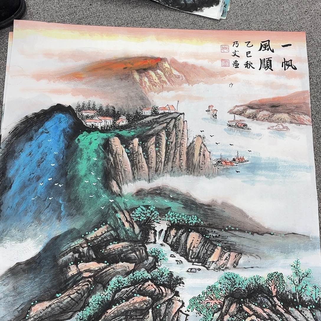 国画国画作品多次在国内外大展