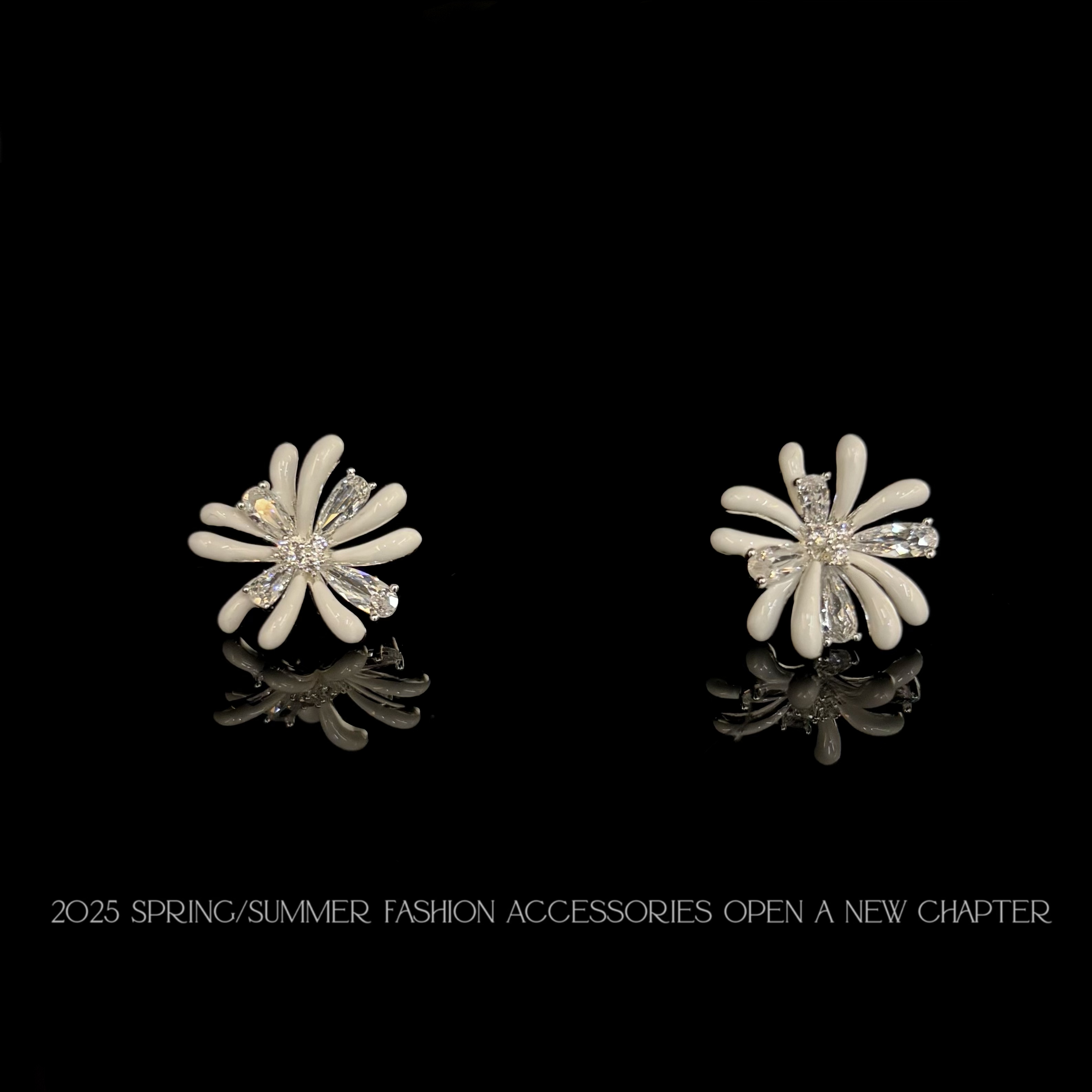 铜合金耳饰 镀K金 2025款C2006【星如烟花】BOBAOLI 耳钉