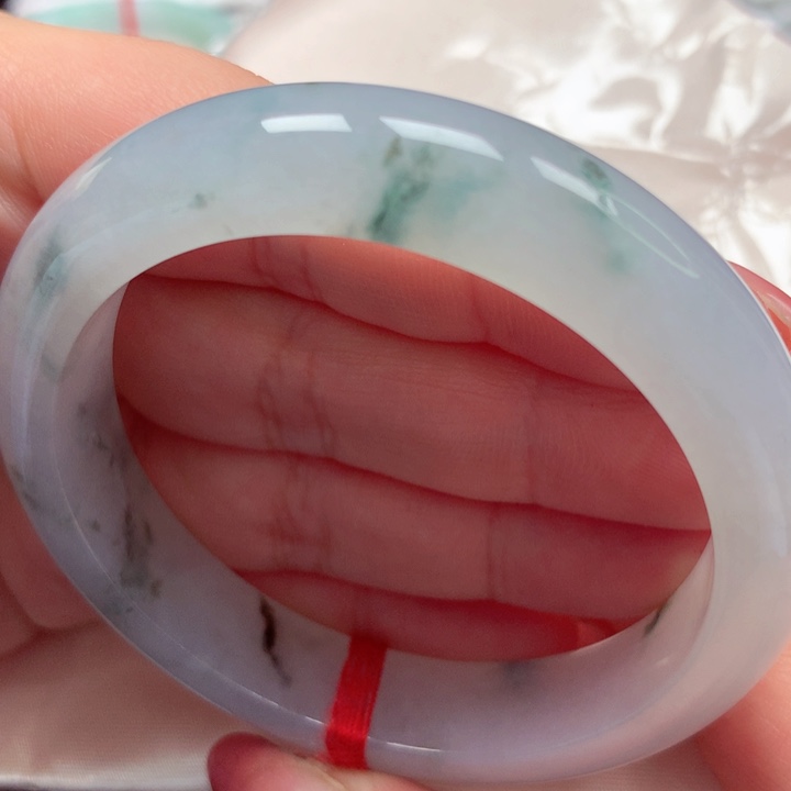 翡翠手镯未镶嵌冰飘花26