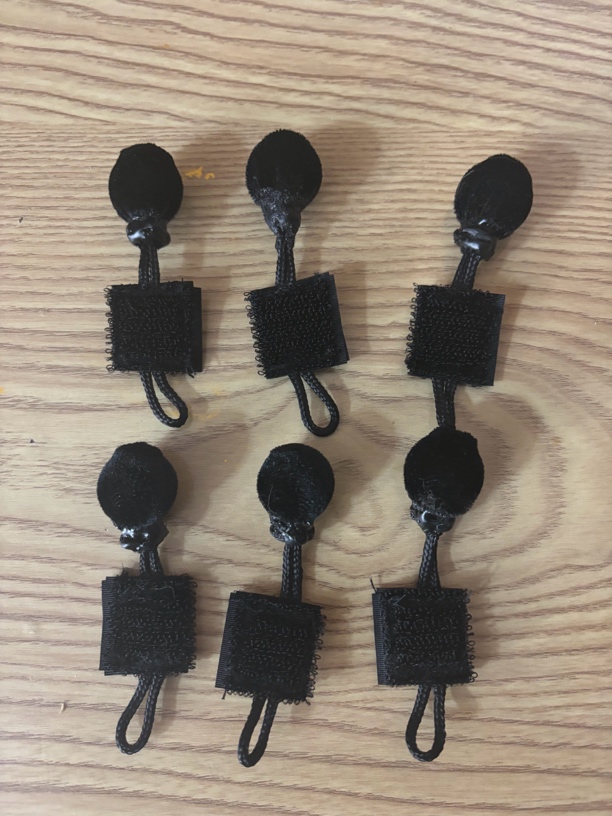 定制变脸魔术贴毛托（10个）