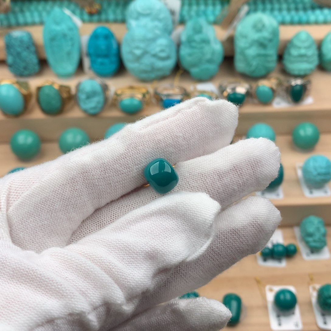 绿松石配饰未镶嵌9.6-8.0