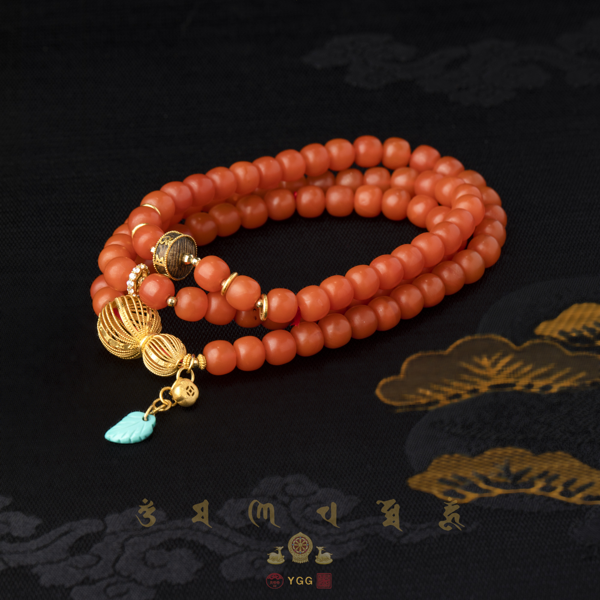 K员格格/保山南红老型珠多圈手串/QCATT18（多样性发）