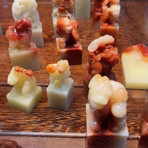 寿山石印石达*寿山石