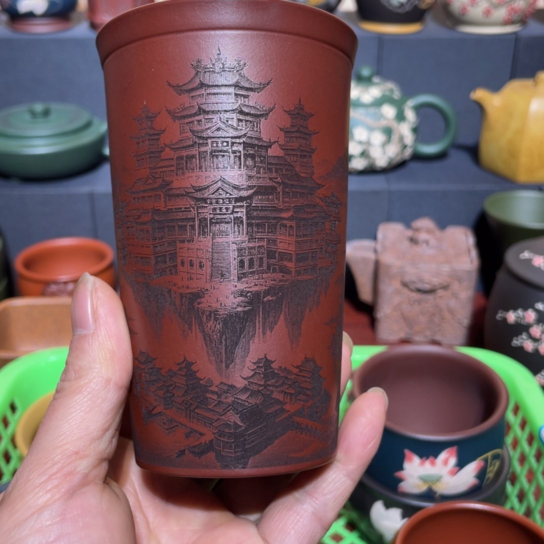 原矿紫砂手工主人杯