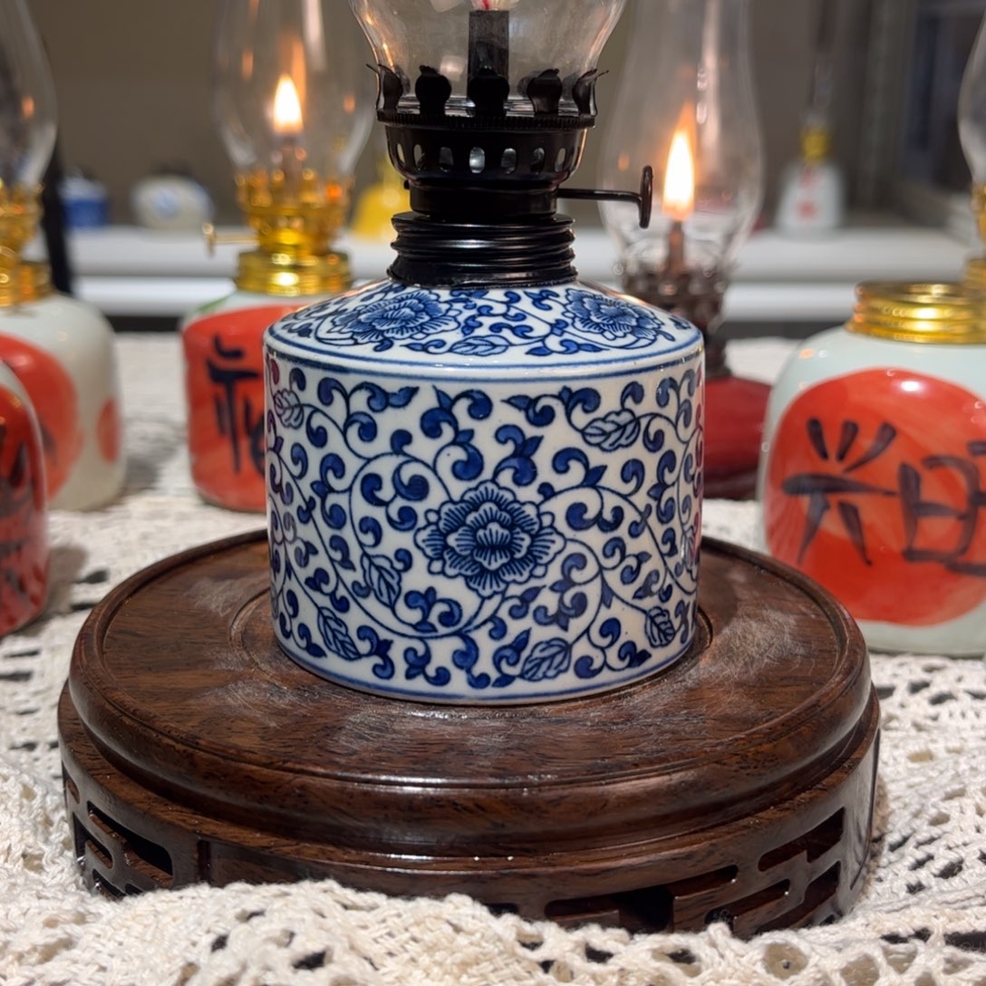 摆件景德镇陶瓷香薰灯