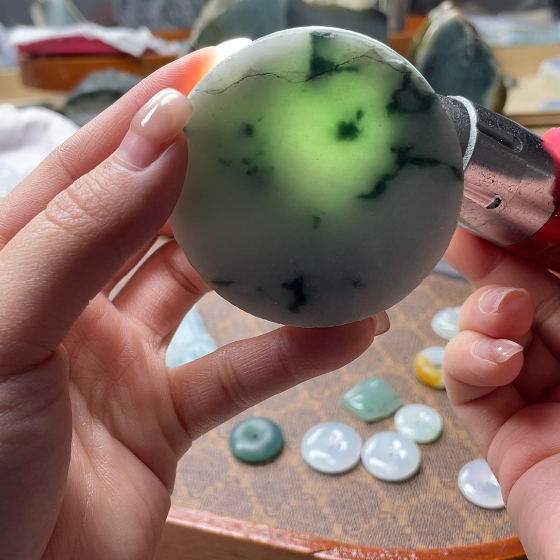 翡翠裸石料子不包工