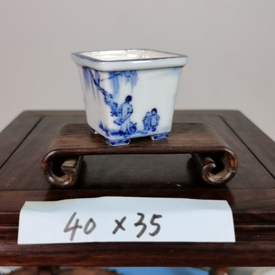 手工手绘釉盆大徳堂