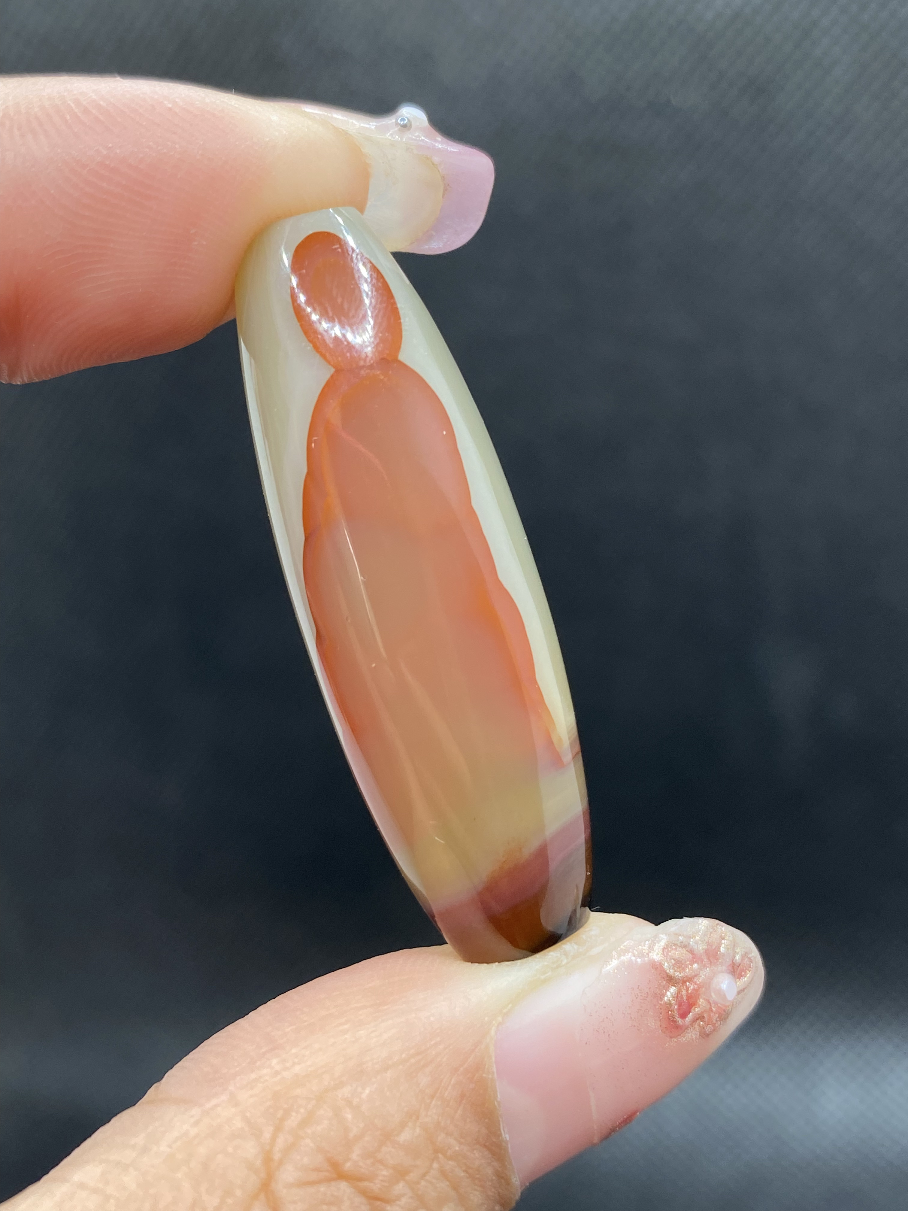 缠丝玛瑙红色一眼见佛