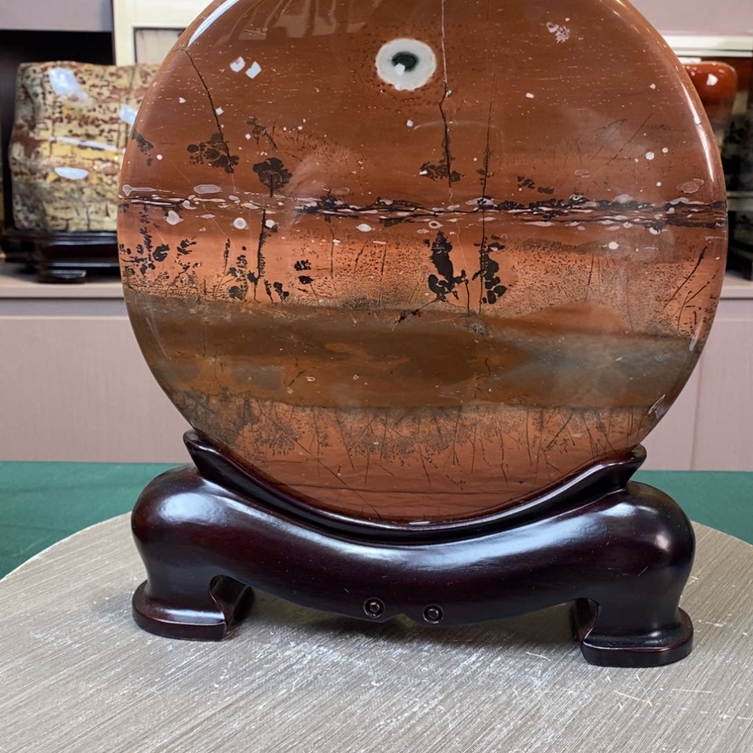 石材广西国画石草花石