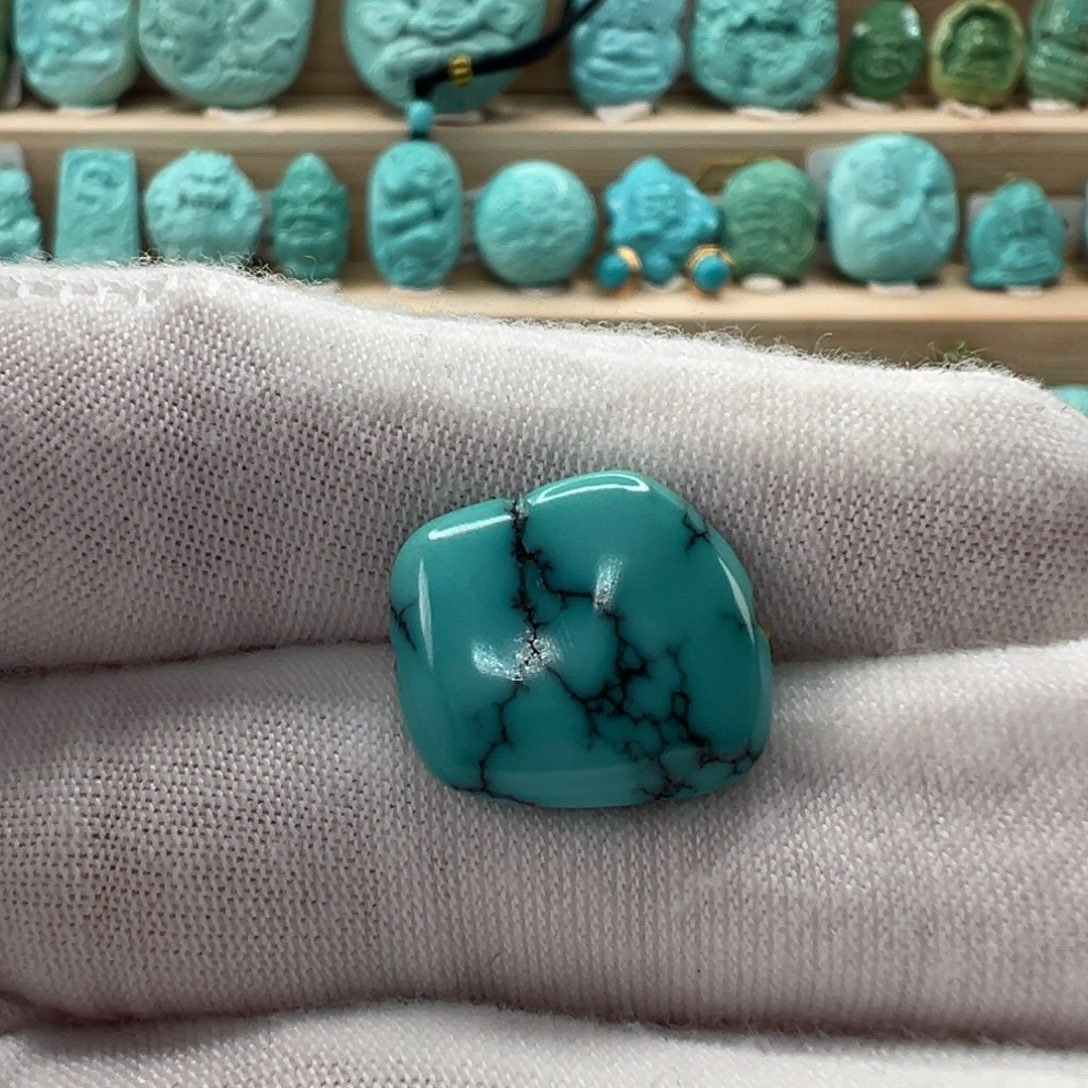未镶嵌绿松石随形13.9mm